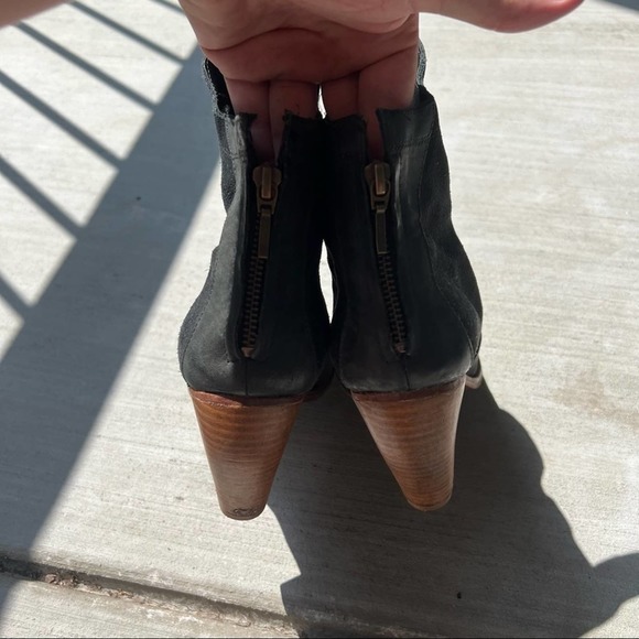 J. shoes Leather Ankle Booties - Picture 3 of 5